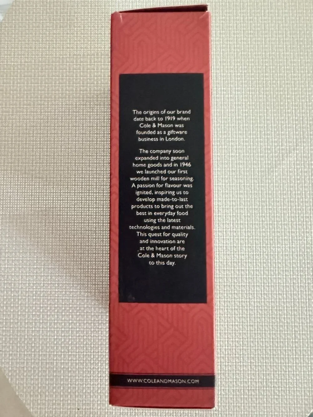 Cole & Mason Battersea Electric Salt Pepper Mill Set NIB